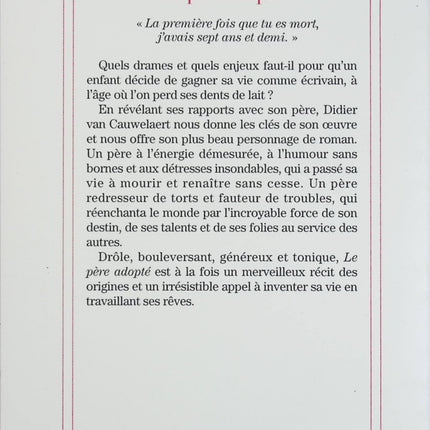 Le Père adopté – Didier van Cauwelaert – Roman contemporain et récit émouvant d’occasion - Livre