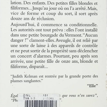 Entre les mailles du filet de Judith Kelman • Thriller policier américain, suspense criminel Vermont, psy thriller, disparition d’enfant et enquête haletante - livre