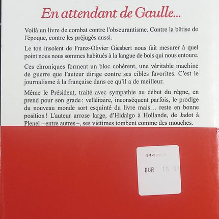 En attendant de Gaulle - Franz-Olivier Giesbert - livre