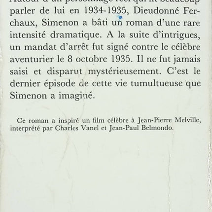 L'Aîné des Ferchaux - Georges Simenon - livre
