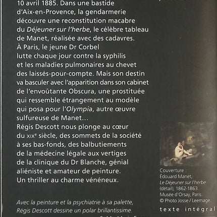 Obscura - Régis Descott - livre