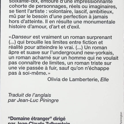 Danseur de Colum McCann • Roman biographique et romancé, Rudolf Noureev, danse classique, art et exil, quête de perfection et passion artistique - livre
