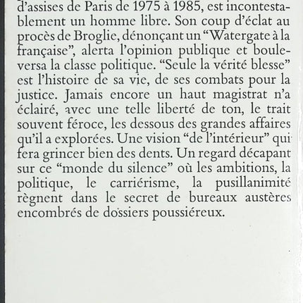 Seule la vérité blesse – André Giresse | Témoignage justice & affaires criminelles - livre