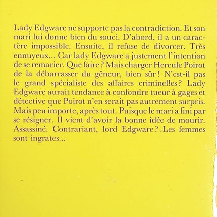 Le couteau sur la nuque - Agatha Christie - livre