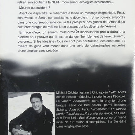 État d'urgence - Michael Crichton - livre