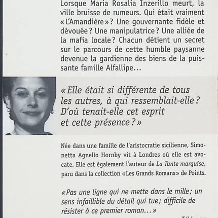 L'Amandière - Simonetta Agnello Hornby - livre