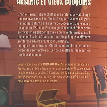 Le Chat du bibliothécaire - Arsenic et vieux bouquins - Miranda James - Livre