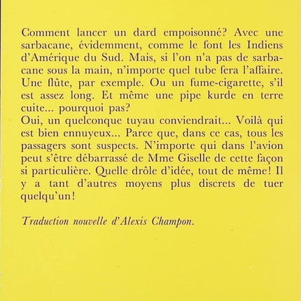 La Mort dans les nuages - Agatha Christie - livre