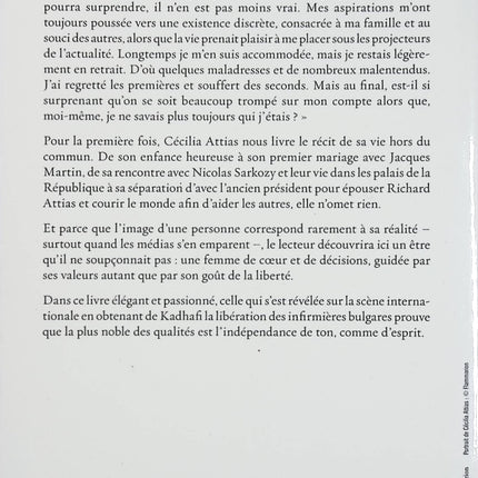 Une envie de vérité – Cécilia Attias – récit autobiographique témoignage politique vie publique - Livre