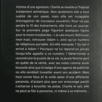 Souviens-toi de demain – Vanessa Caffin – thriller psychologique amnésie suspense manipulation - Livre
