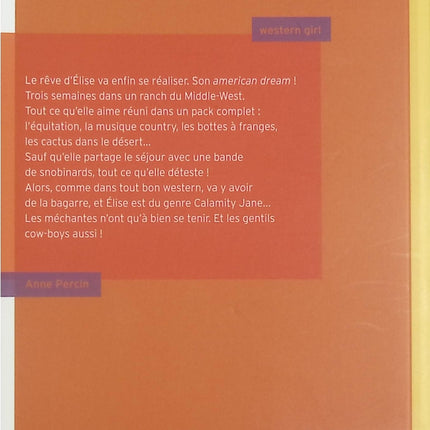 Western girl - Anne Percin - livre