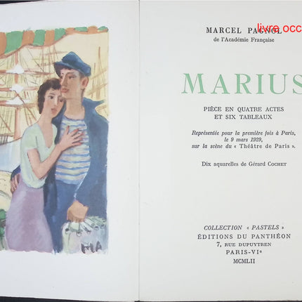 Marius – Marcel Pagnol | Pièce de théâtre culte de la trilogie marseillaise - livre