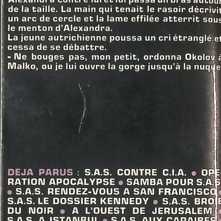 Le bal de la comtesse Adler – Gérard de Villiers | SAS roman d’espionnage et action - livre