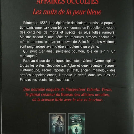 Le Bureau des affaires occultes – Les Nuits de la peur bleue – Éric Fouassier tome 3 roman policier historique enquête Paris crimes mystérieux - Livre