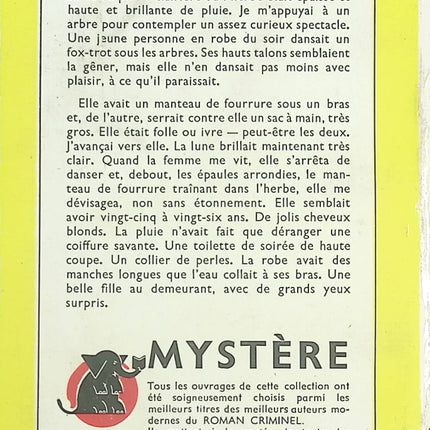 Danse sans musique – Peter Cheyney – Roman policier vintage – Collection Un Mystère – Livre occasion - livre