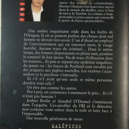 Maléfices - Maxime Chattam - livre