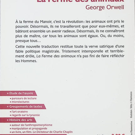 La Ferme des animaux – Fable politique et classique de la littérature – George Orwell - livre