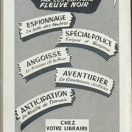 Les rats font la loi – Serge Laforest – Roman d’espionnage Fleuve Noir – Polar vintage – Livre occasion - livre