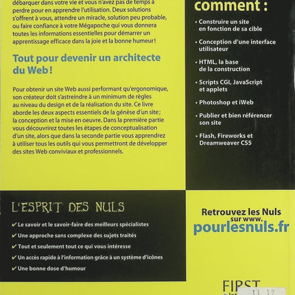 Créer un site Web pour les nuls - David A. Crowder - livre