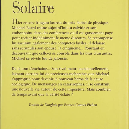 Solaire - Ian McEwan - livre
