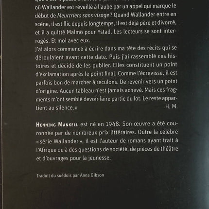 La faille souterraine et autres enquêtes - Henning Mankell - Livre