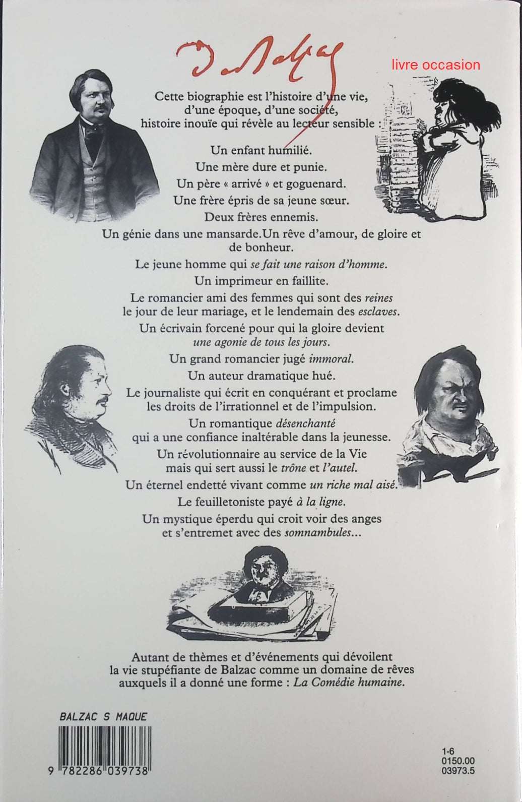 Balzac sans masque : Splendeurs et misères des passions - Pierre Sipriot - Livre