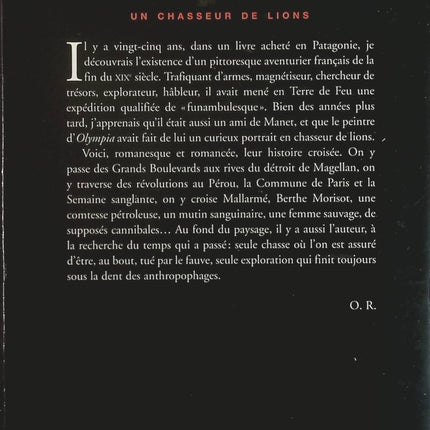 Un chasseur de lions - Olivier Rolin - Livre