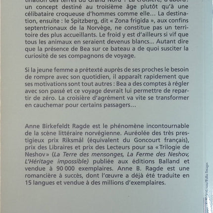 Zona Frigida - Anne B. Ragde - Livre