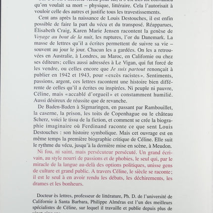 Céline : Entre haines et passion - Philippe Alméras - Livre