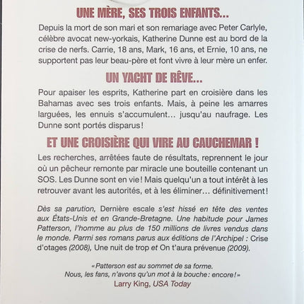 Dernière escale - James Patterson - Livre