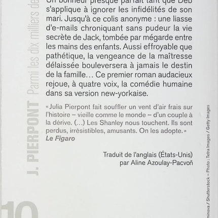 Roman contemporain famille amour secrets Parmi les dix milliers de choses – Julia Pierpont - livre