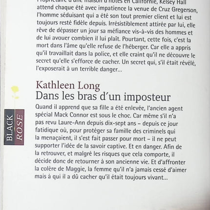 Roman romance suspense mystère Le voile du mystère Dans les bras d’un imposteur – passion, secrets, amour – Justine Davis Kathleen Long - livre