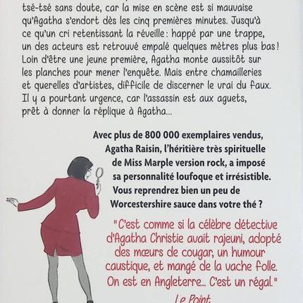 Agatha Raisin Enquête Tome 25 – Au Théâtre ce soir – M. C. Beaton – cosy mystery britannique – livre d’occasion - Livre