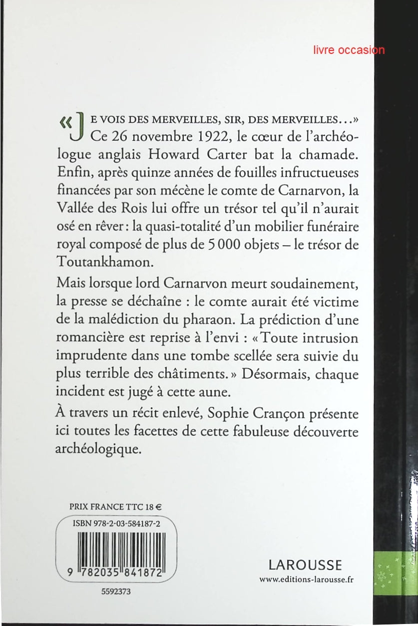 Le mystère Toutankhamon - Sophie Crançon - Livre