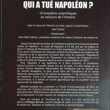 Qui a tué Napoléon ? - Gérard Lucotte Philippe Bornet - Livre
