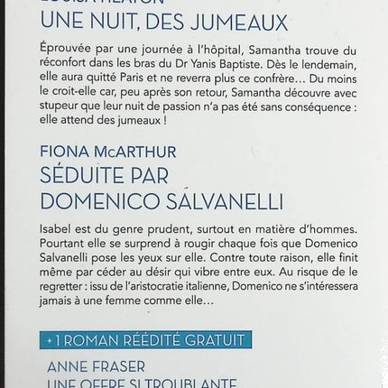 Une nuit, des jumeaux - Séduite par Domenico Salvanelli Une offre si troublante - Louisa Heaton, Fiona McArthur - Livre