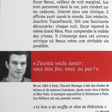 Les Veilleurs - Vincent Message - Livre