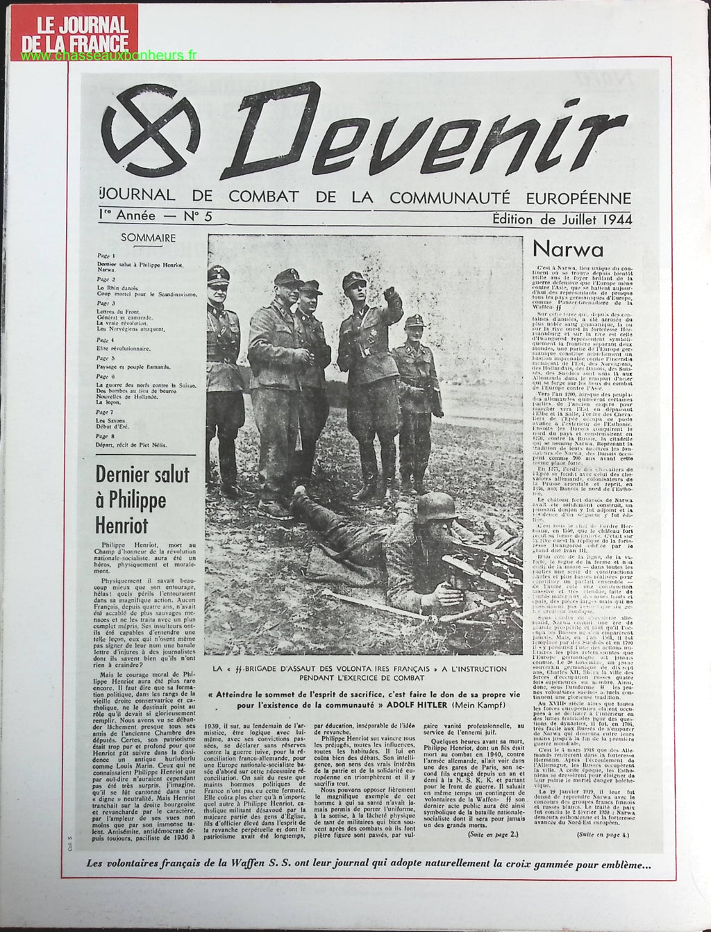 L.V.E. fin de l'aventure - N° 184 - Le journal de la France les années 40 - Livre revue magazine