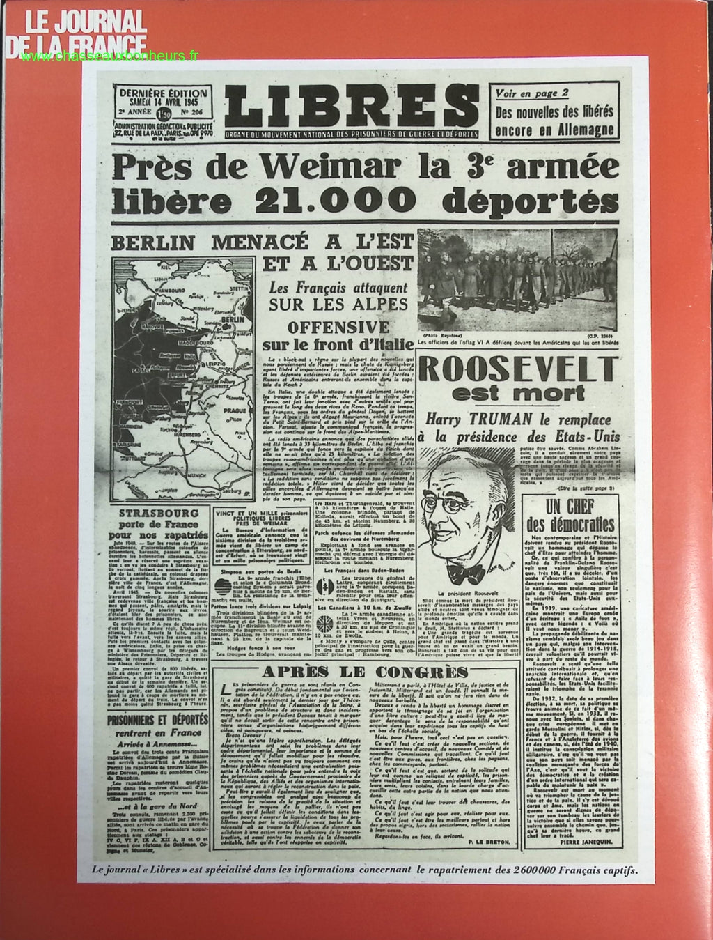 The Resistance - No. 132 - The Journal of France in the 1940s - Magazine Review Book