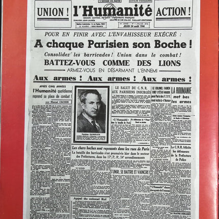 Combats de rues dans Paris - N° 172 - Le journal de la France les années 40 - Livre revue magazine