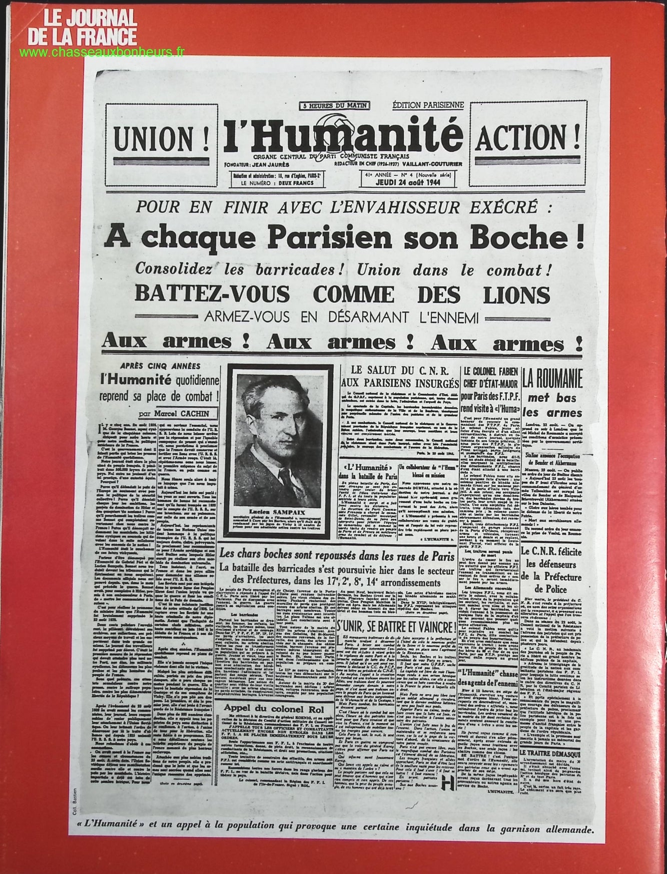 The Resistance - No. 132 - The Journal of France in the 1940s - Magazine Review Book