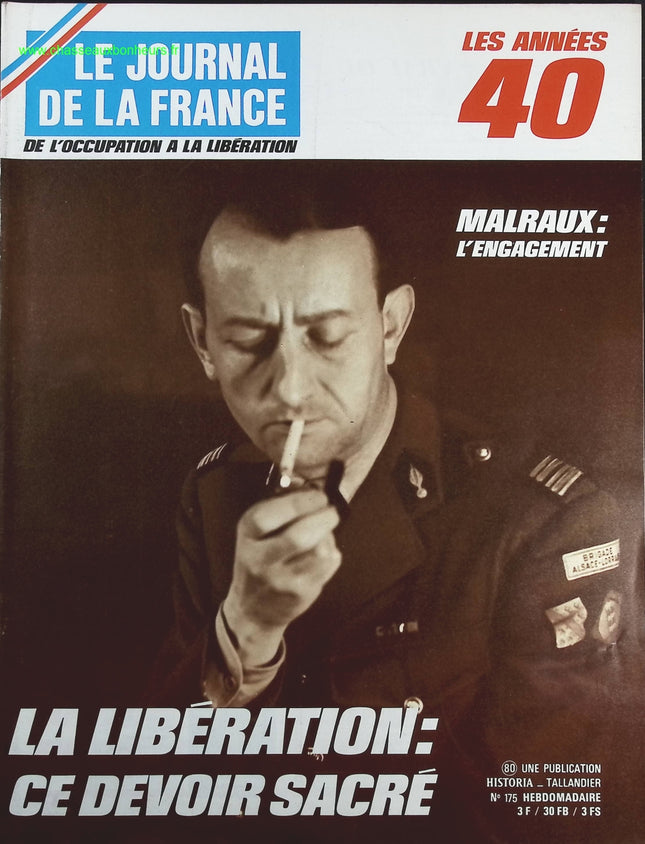 La libération ce devoir sacré - N° 175 - Le journal de la France les années 40 - Livre revue magazine