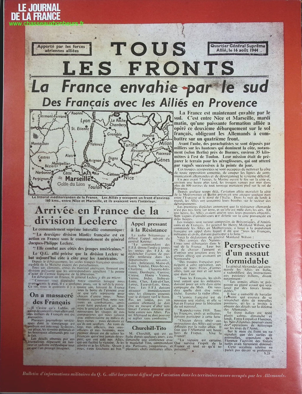 The Resistance - No. 132 - The Journal of France in the 1940s - Magazine Review Book