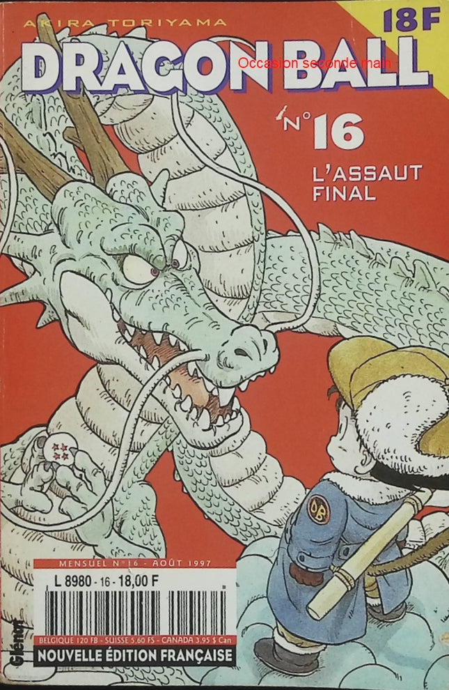 Dragon Ball - Tome 16 : L'Assaut final - Akira Toriyama - Manga d'occasion - Livre Manga