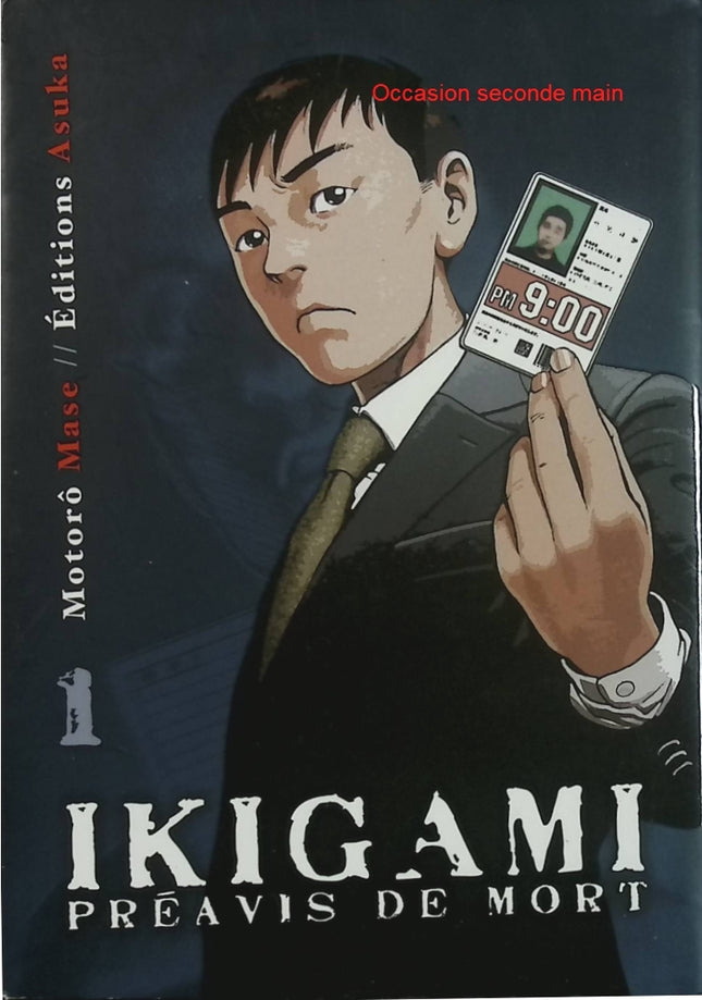 Ikigami - Tome 1 - Préavis de mort - Motorô Mase - Manga Seinen d'occasion - Livre Manga