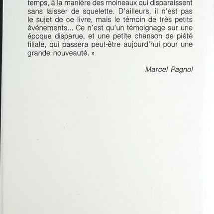 La Gloire de mon père - Le Château de ma mère - Marcel Pagnol - Livre