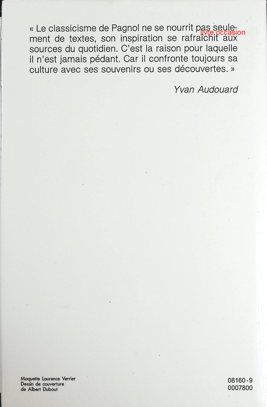 La fille du puisatier - Cigalon - Marcel Pagnol - Livre