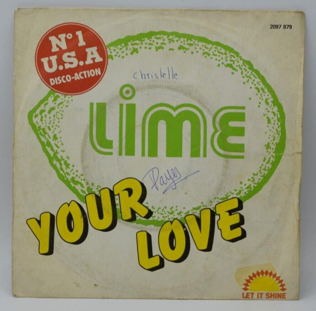 your love lime - 45 rpm vinyl record