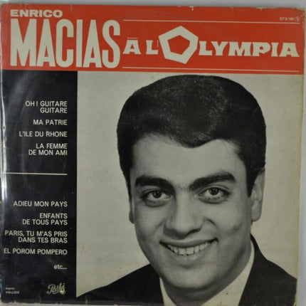 at the Olympia Enrico Macias - 33 rpm vinyl record