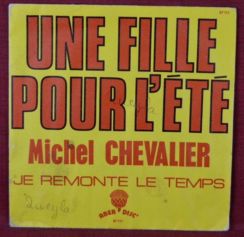 Une fille pour l'été - Michel Chevalier - disque vinyle 45 tours